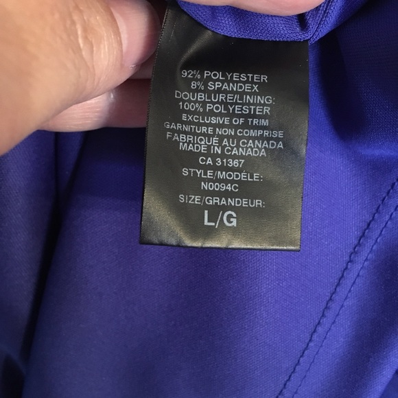 Bianca Nygard draped sheath, knee length dress - L - Picture 3 of 4